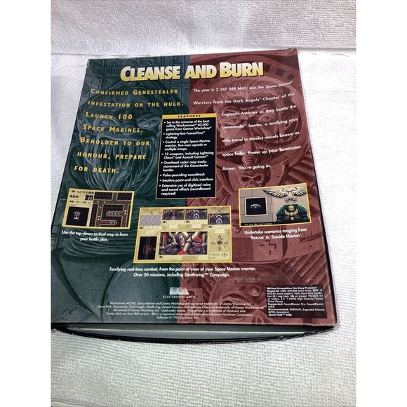 Space Hulk (1993, PC) Big Box 3.5" Floppys Complete USED 4 Disk Game - Picture 13 of 16